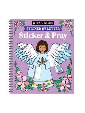 Brain Games Sticker by Letter Sticker & Pray (Spiral Bound) 10 Sticker Sheets